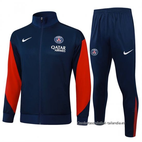 Chandal de Chaqueta del Paris Saint-Germain Nino 2025-2026 Azul Rojo - Haga un click en la imagen para cerrar